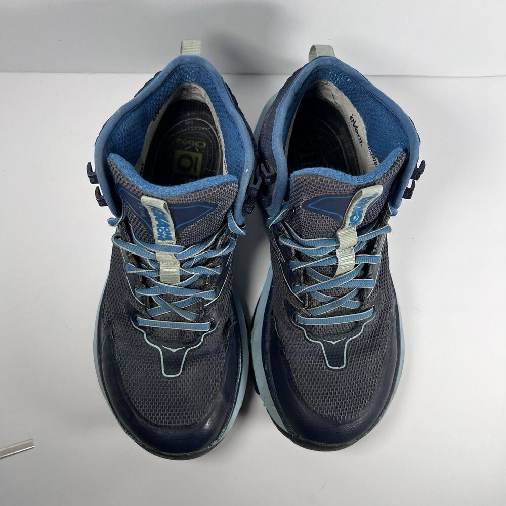 Hoka Sky Toa Mid Lace Up Outdoor Hiking Boots Shoes Vibram Waterproof Women's 7 - Picture 6 of 8